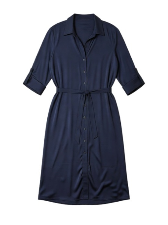 Banana Republic Dresses & Skirts - NWT Banana Republic Navy Collared Button-Front Dress